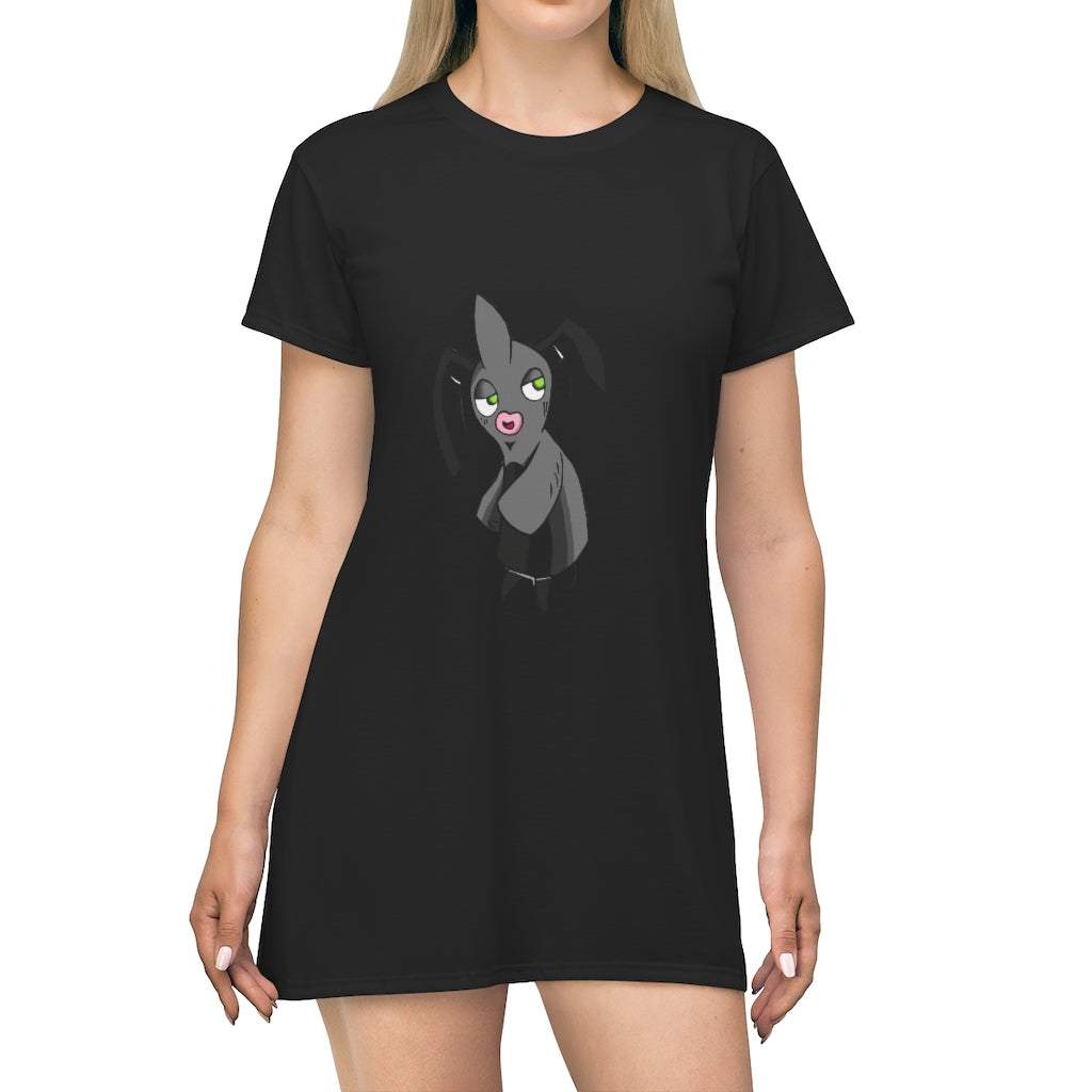 Snaughtnaut All Over Print T-Shirt Dress