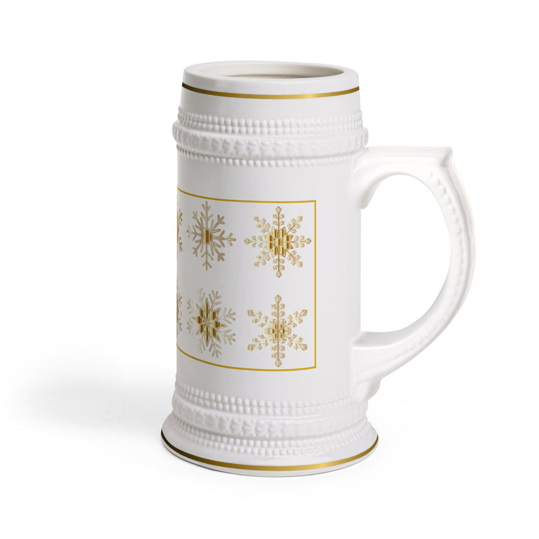 Snowflake Beer Stein Mug Holiday Drinkware in California