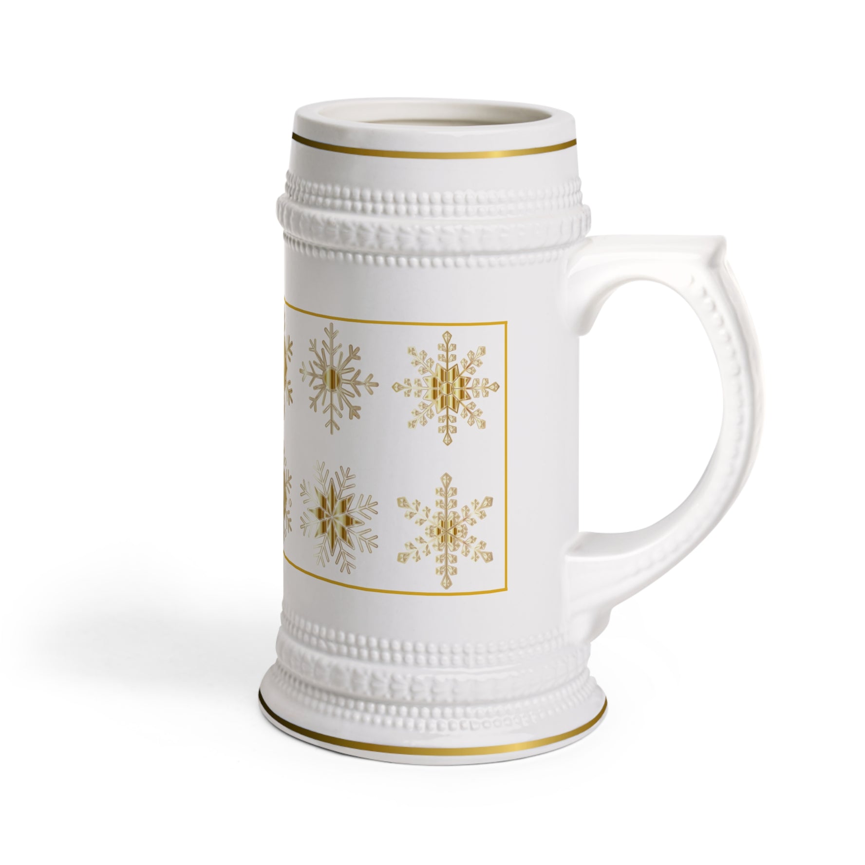 Snowflake Beer Stein Mug Holiday Drinkware in California