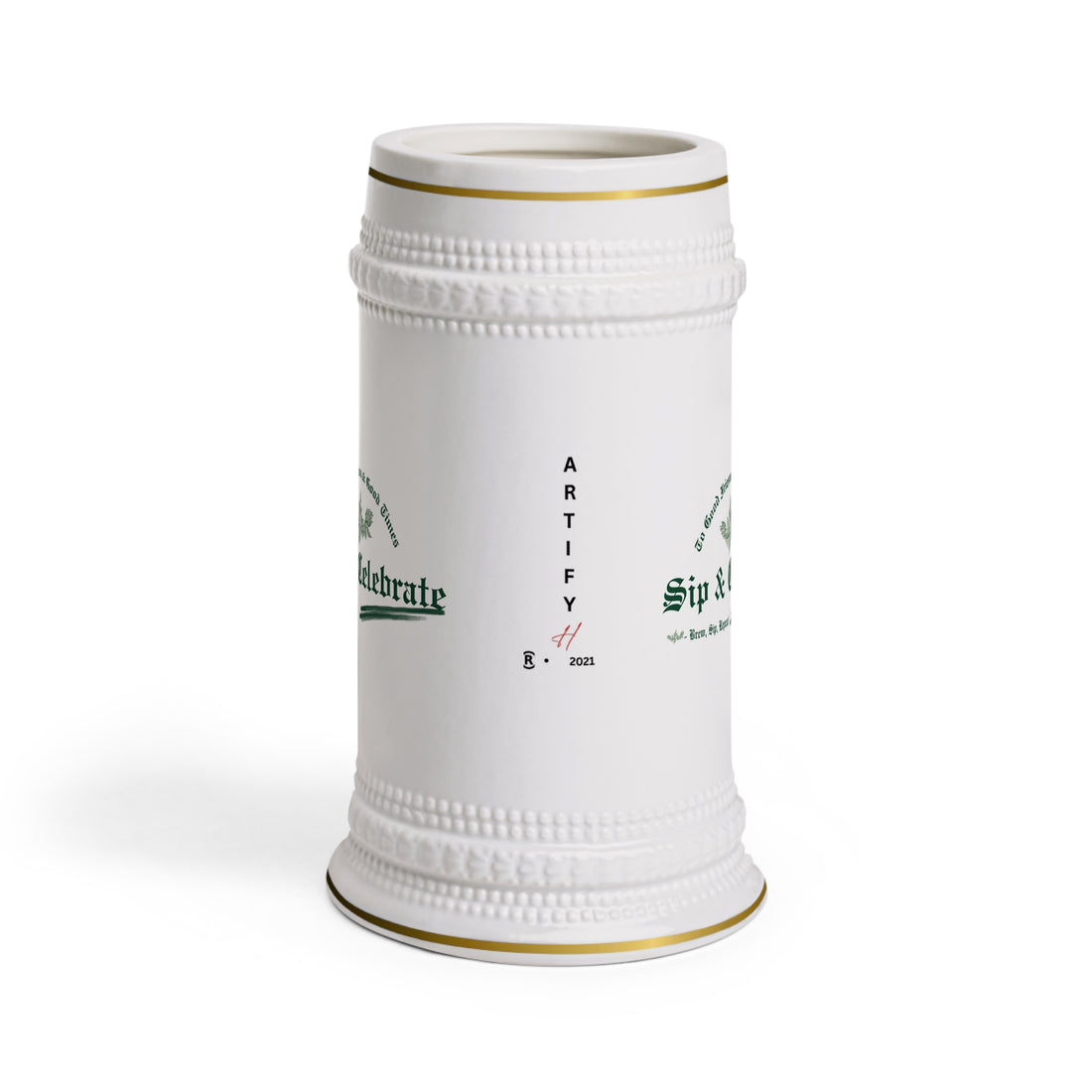 Florida Beer Stein Mug with Gold Detailing – Sip and Celebrate