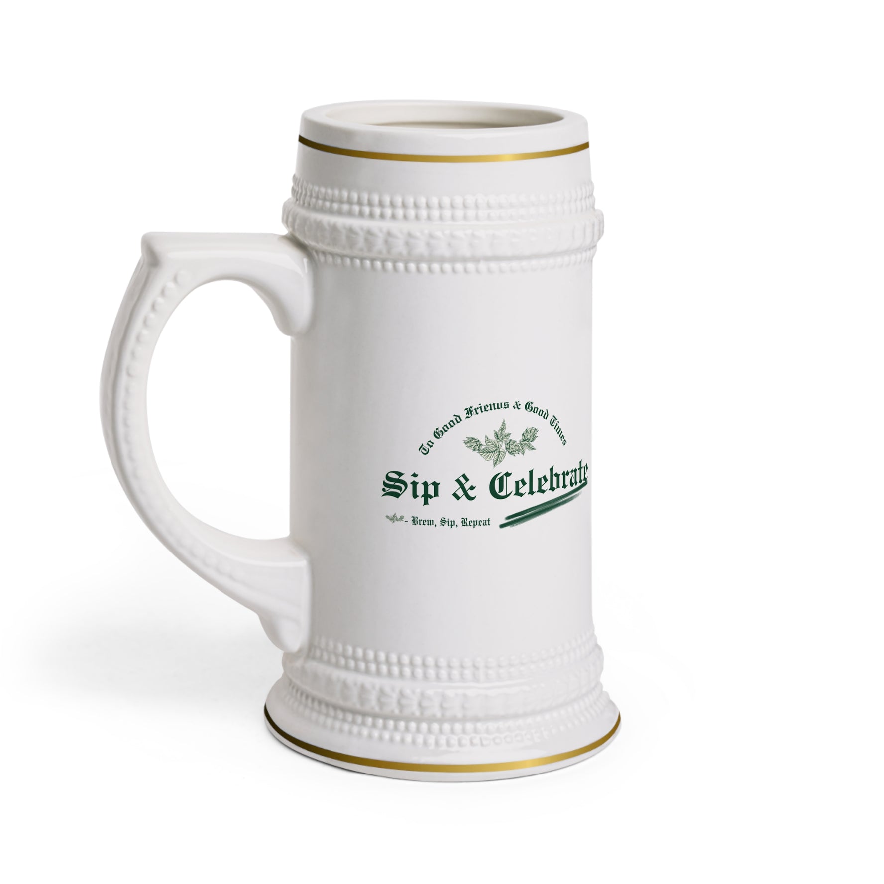 Florida Beer Stein Mug with Gold Detailing – Sip and Celebrate