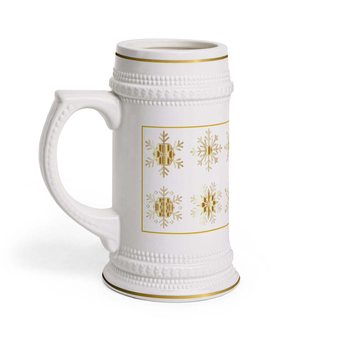 Snowflake Beer Stein Mug Holiday Drinkware in California